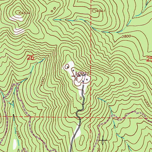 Topographic Map of Colville Air Force Station (historical), WA