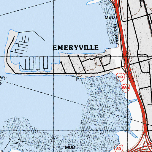 Topographic Map of Alameda County Fire Station 34, CA