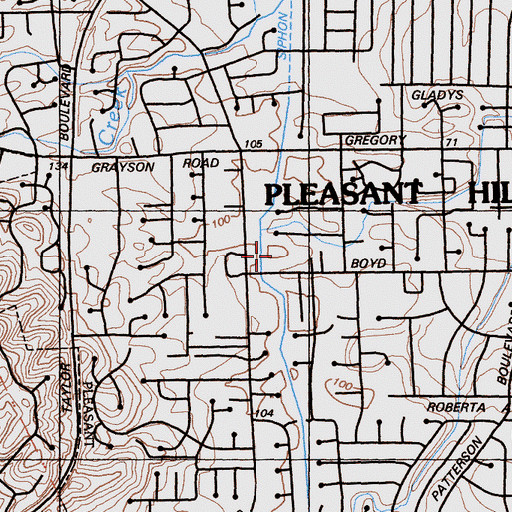 Topographic Map of Church of Jesus Christ of Latter Day Saints, CA