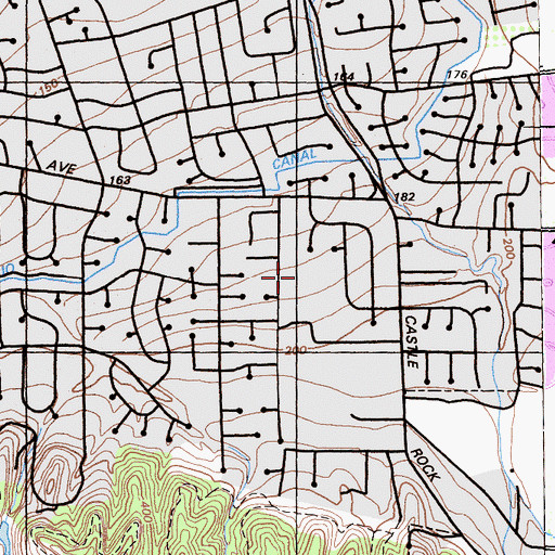 Topographic Map of Eagle Peak Montessori School, CA