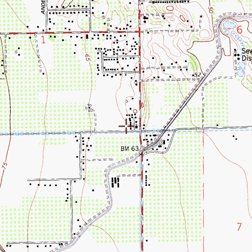 Topographic Map of Soul's Harbor Church, CA