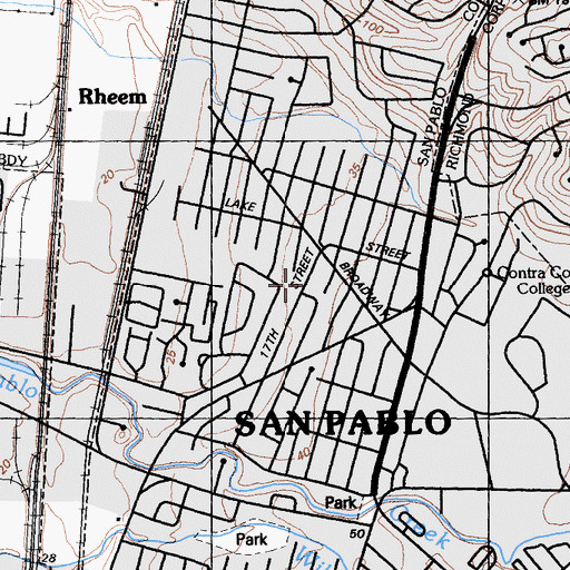 Topographic Map of Evangel Christian Center, CA