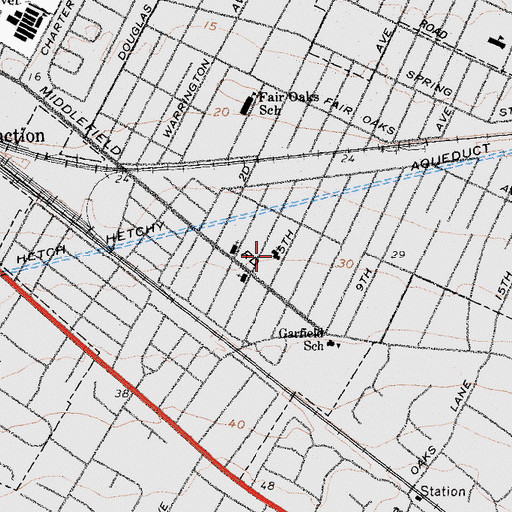 Topographic Map of Tabernacle of Praise, CA