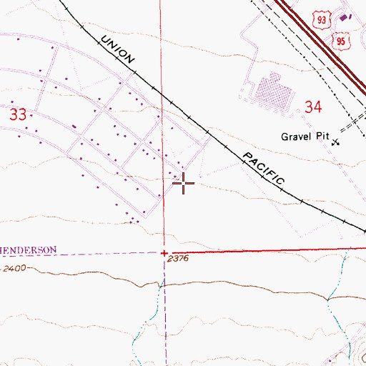 Topographic Map of Nevada State College Main Campus, NV