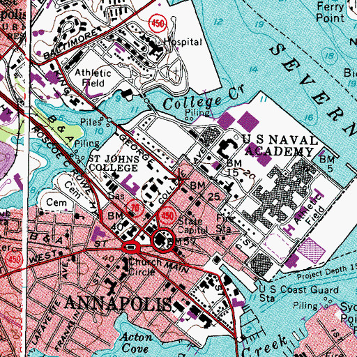 Topographic Map of Barr-Buchanan Center, MD