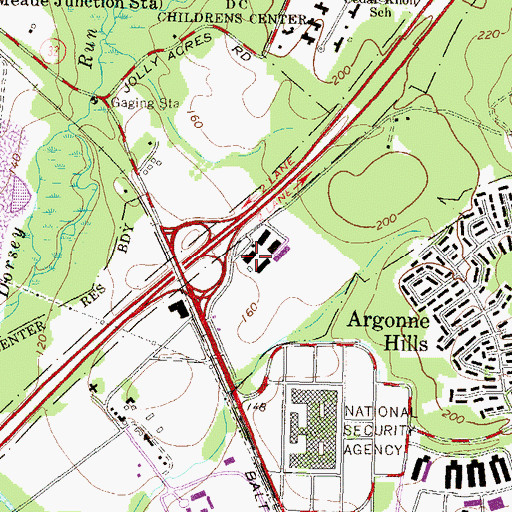 Topographic Map of National Cryptologic Museum, MD