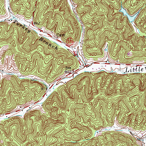Topographic Map of Vencil School (historical), KY