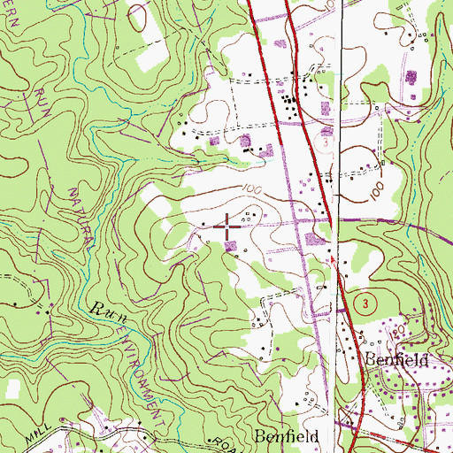 Topographic Map of I-97 Business Park, MD