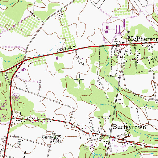 Topographic Map of International Trade Center, MD