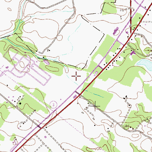 Topographic Map of Night Hawk Golf Course, MD