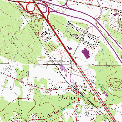 Topographic Map of Pasadena Crossroads Shopping Center, MD