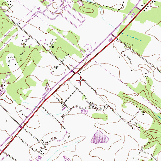 Topographic Map of Waugh Chapel Fire Department, MD