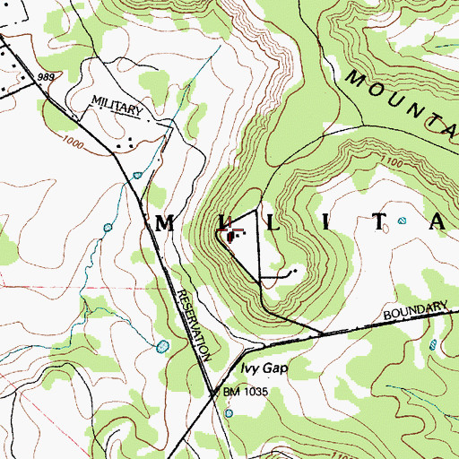 Topographic Map of Killeen Air Force Station (historical), TX