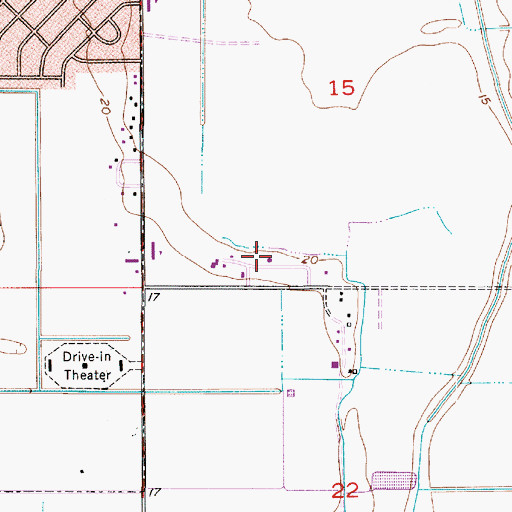 Topographic Map of Lake Charles Air Force Station (historical), LA