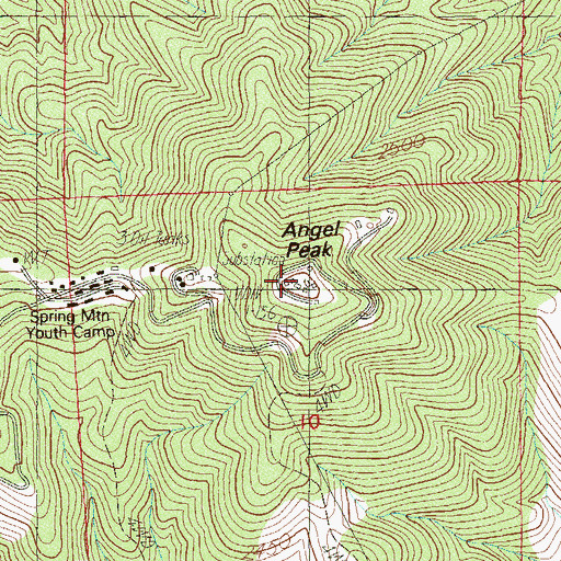 Topographic Map of Las Vegas Air Force Station (historical), NV