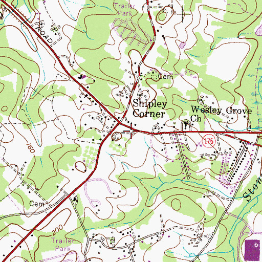 Topographic Map of Harmans / Dorsey Fire Station - Fire Company 21, MD