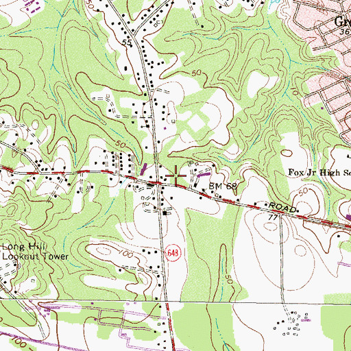 Topographic Map of Armiger Volunteer Fire Department Company 30, MD