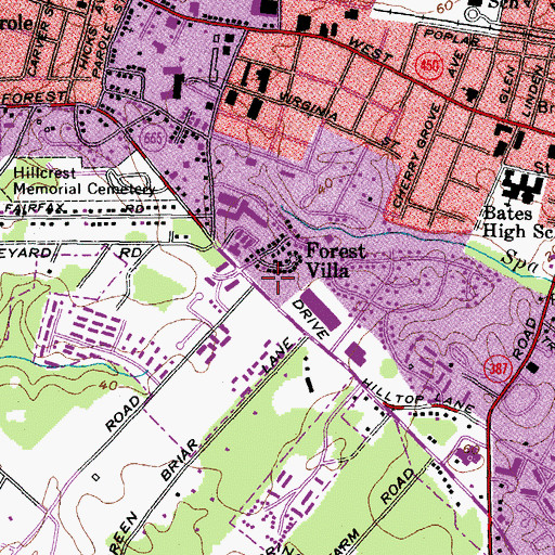 Topographic Map of Annapolis Fire Department Company 35, MD