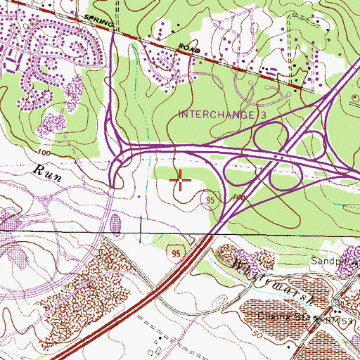 Topographic Map of Nottingham Post Office, MD