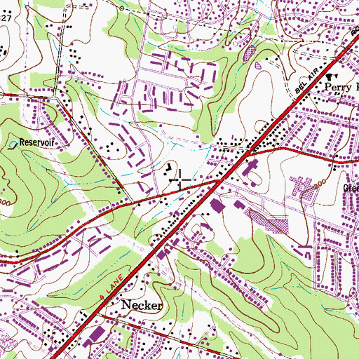 Topographic Map of Festival At Perry Hall Shopping Center, MD