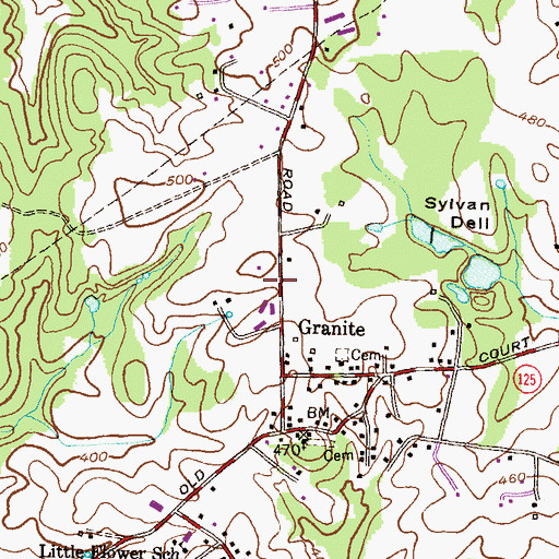 Topographic Map of Nike Site BA-79C (historical), MD