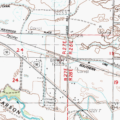 Topographic Map of Rock of Ages Baptist Academy, NV