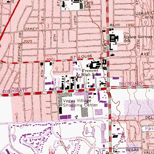Topographic Map of Academy for Learning, NV