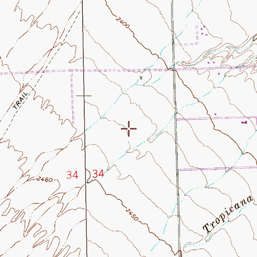 Topographic Map of Calvary Chapel Christian School, NV