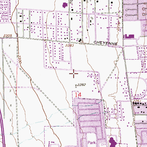 Topographic Map of Calvary Christian Learning Academy, NV