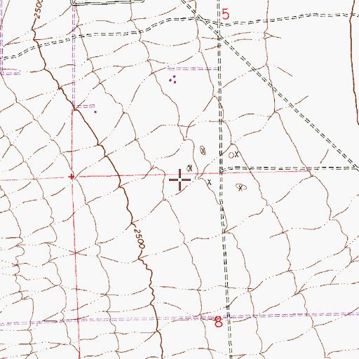 Topographic Map of Challenger School Lone Mountain, NV