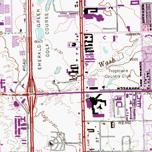 Topographic Map of Childrens Choice Kindergarten, NV