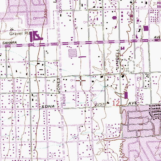 Topographic Map of Cornerstone Christian Academy, NV
