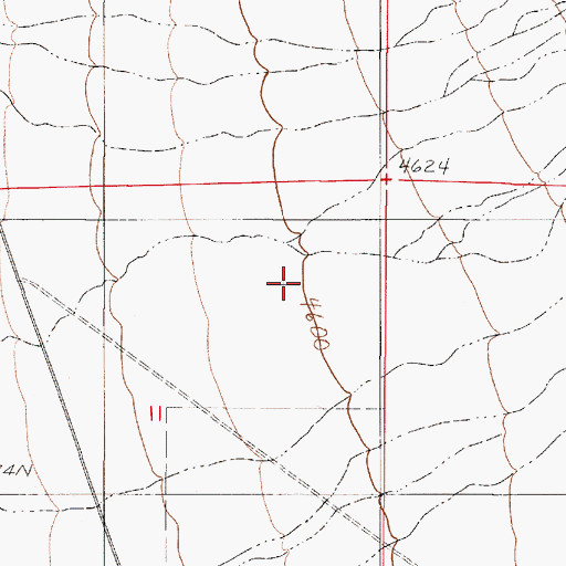 Topographic Map of Great Basin, NV
