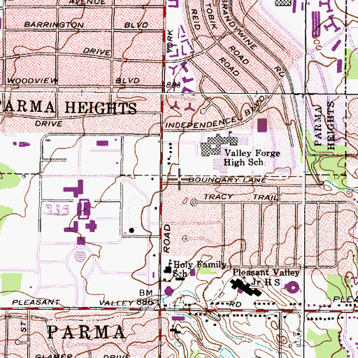 Topographic Map of Nike Site CL-59C (historical), OH