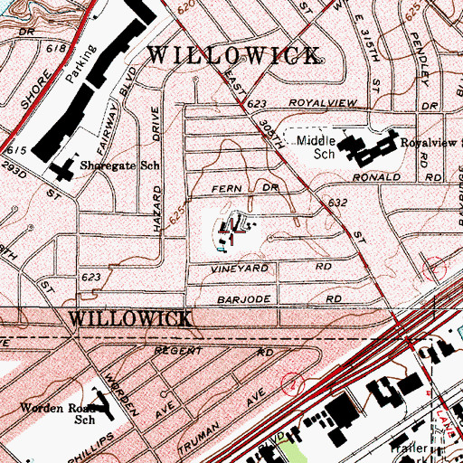 Topographic Map of Nike Site CL-13C (historical), OH