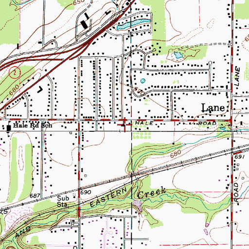 Topographic Map of Community Christian Church, OH