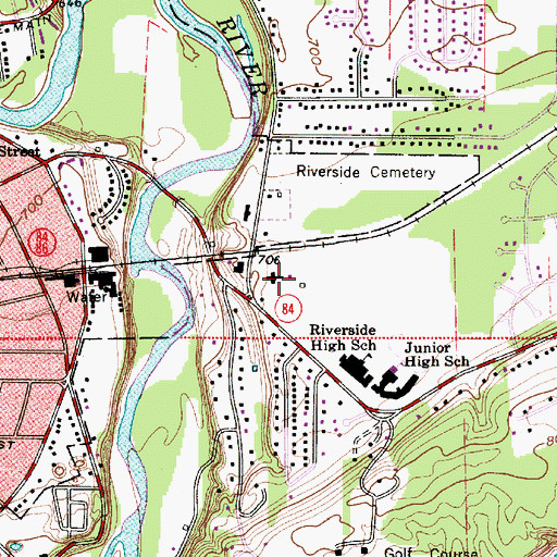 Topographic Map of Lake County Home (historical), OH