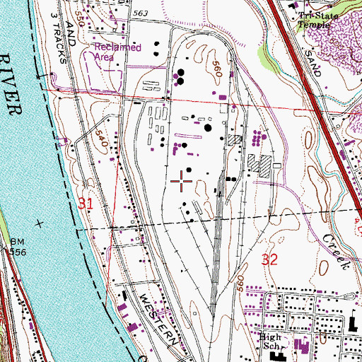 Topographic Map of Buckeye Ordnance Works (historical), OH