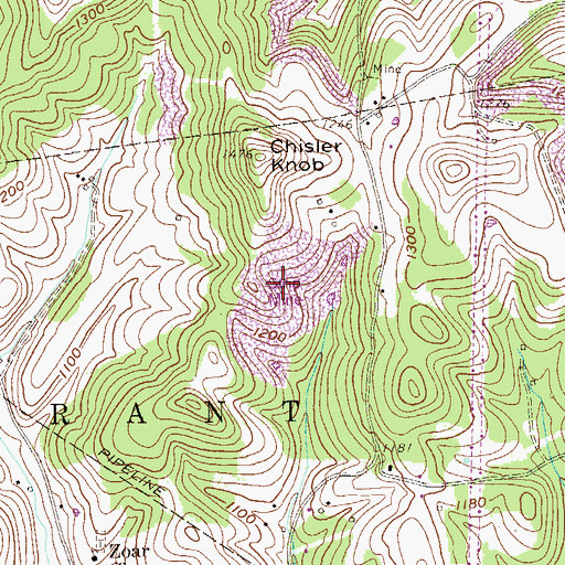 Topographic Map of Alternative Learning Center, WV