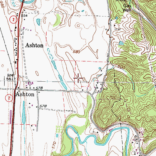 Topographic Map of Ashton Elementary School, WV
