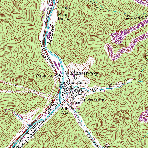 Topographic Map of Beth Haven Christian School, WV