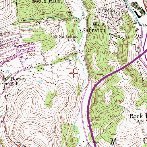Topographic Map of Covenant Christian School, WV