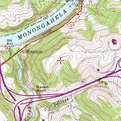 Topographic Map of Morgantown Early Learning Academy, WV