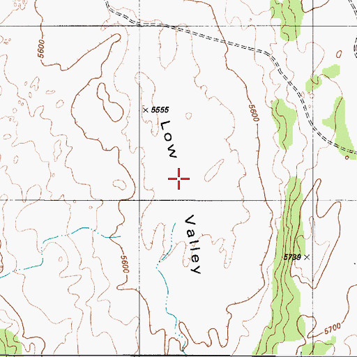 Topographic Map of Low Valley, AZ