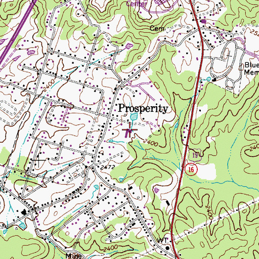 Topographic Map of Greater Beckley Christian School, WV