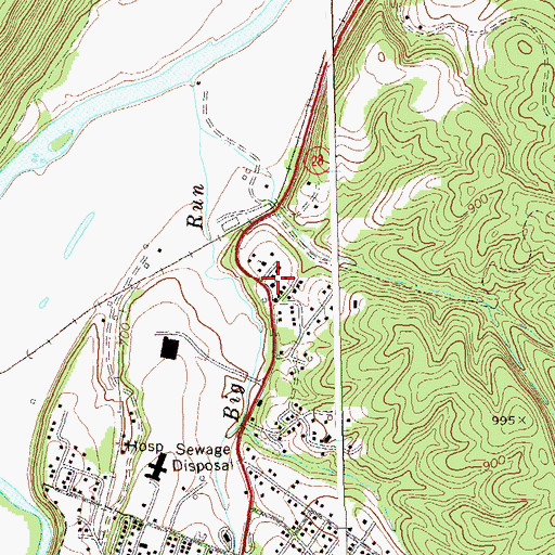 Topographic Map of Maranatha Christian Academy, WV