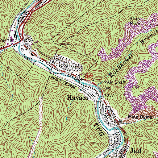 Topographic Map of Nazarene Christian Academy, WV