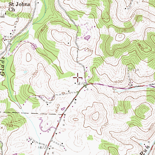 Topographic Map of Philippi Christian Academy (historical), WV