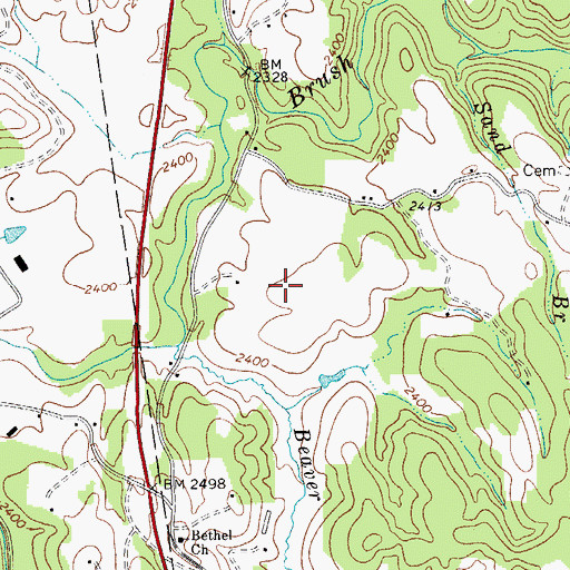 Topographic Map of Pikeview High School, WV