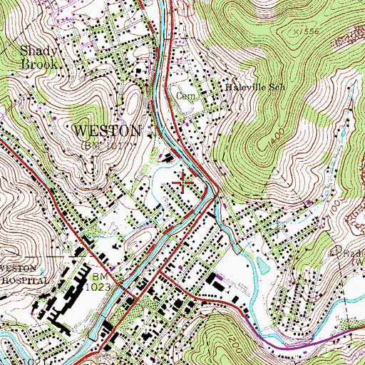 Topographic Map of Pleasant Day Child Development Center, WV